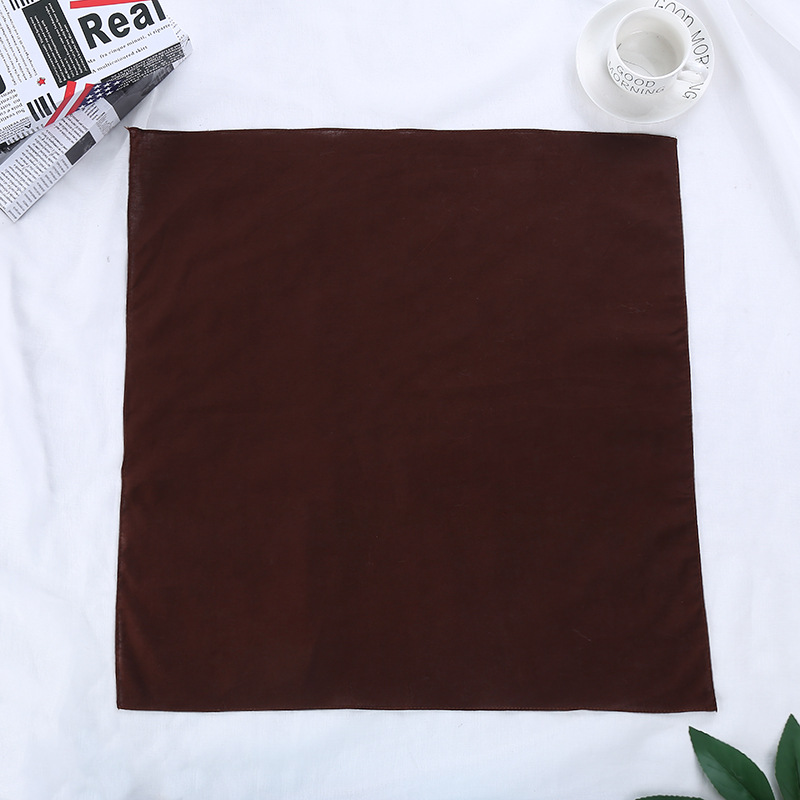 Headscarf Cotton Solid Color R - Bandana Blank White บทวิจารณ์และราคา