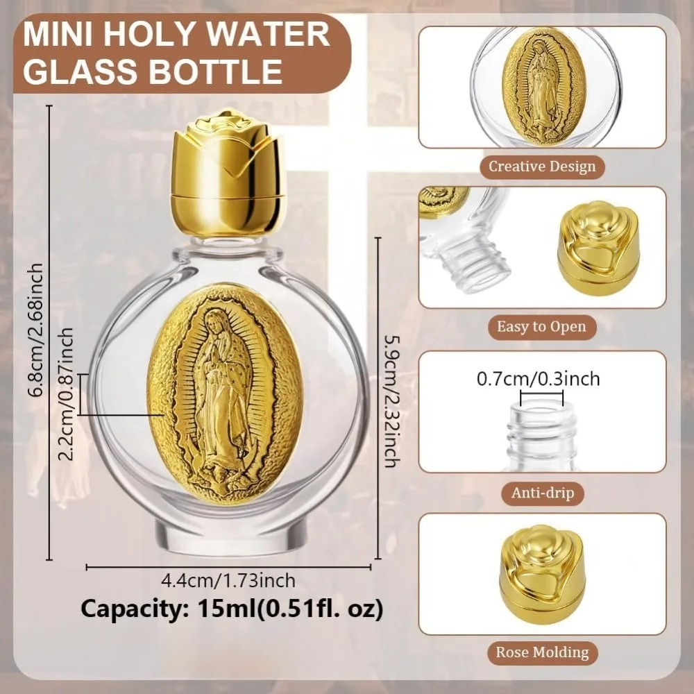 12/2Pcs Holy Water Bottles 0.5 - Water Bottle Blank บทวิจารณ์และราคา