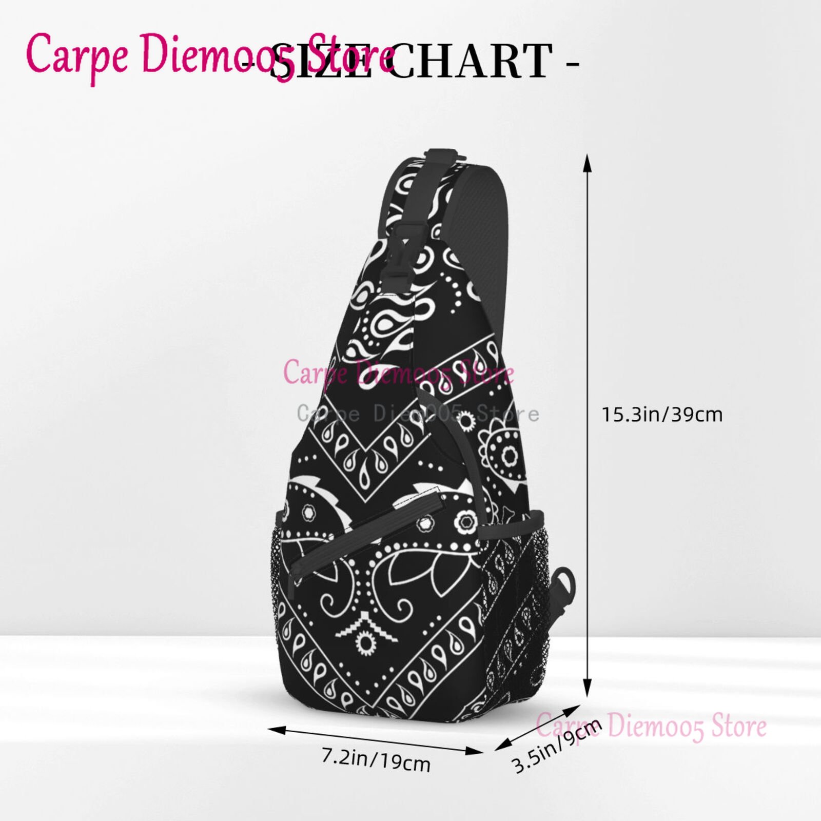 Black And White Paisley Chican - Bandana Blank White บทวิจารณ์และราคา