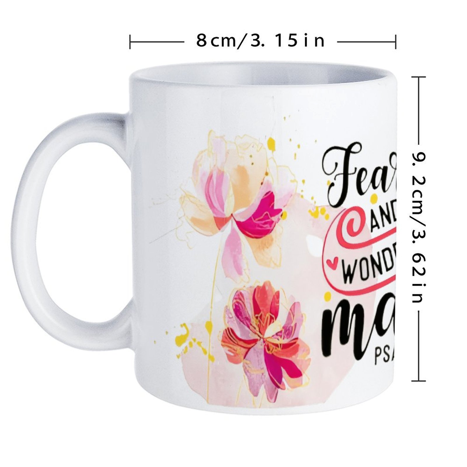 Fearfully And Wonderfully Made - Sublimation Mug White บทวิจารณ์และราคา