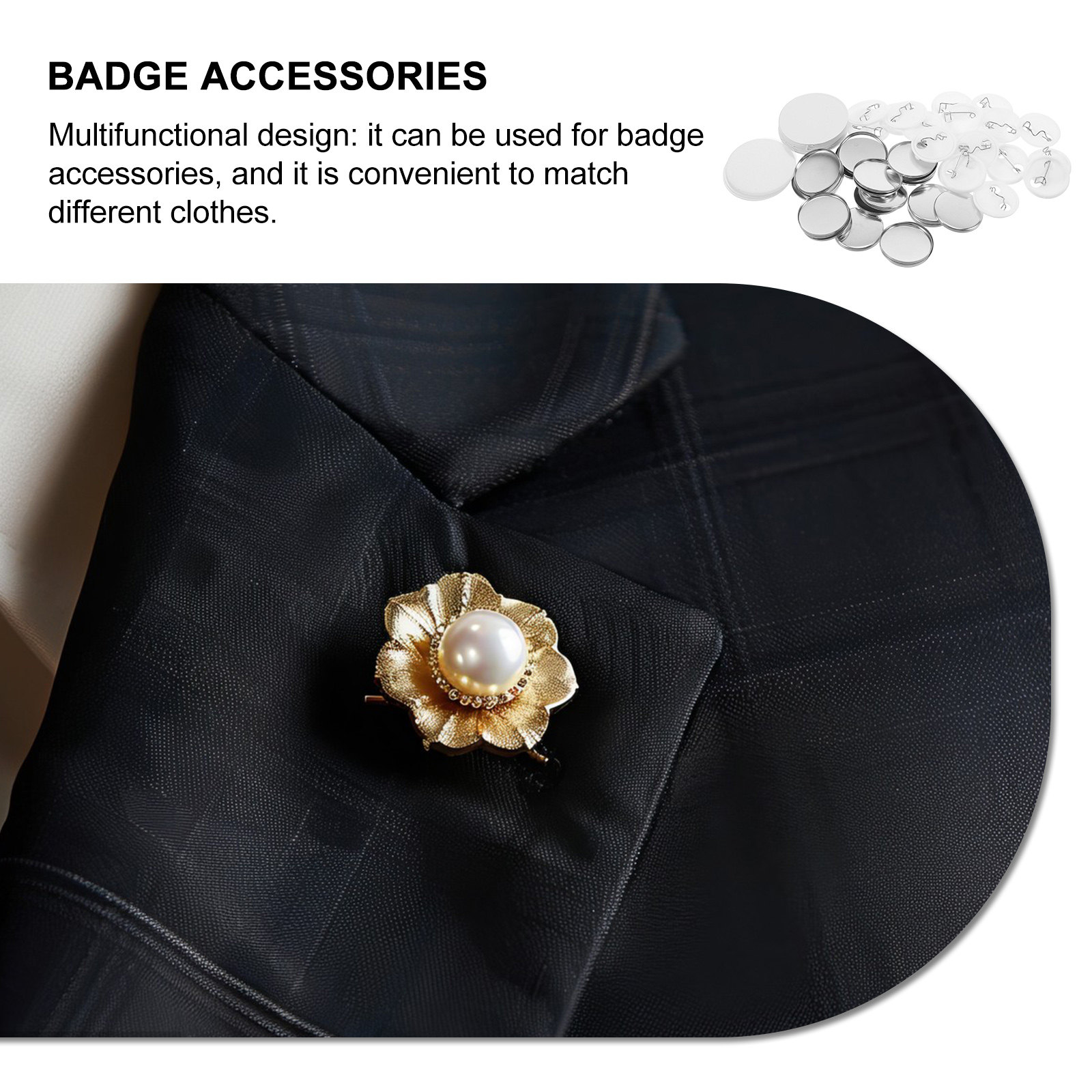 1Set Tinplate Badge Supplies R - Button Badge Blank บทวิจารณ์และราคา