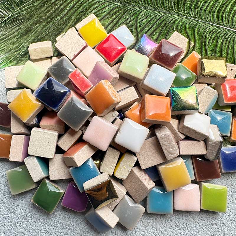 DIY 100g Ceramic Mosaic Tiles  - Ceramic Tile Blank บทวิจารณ์และราคา