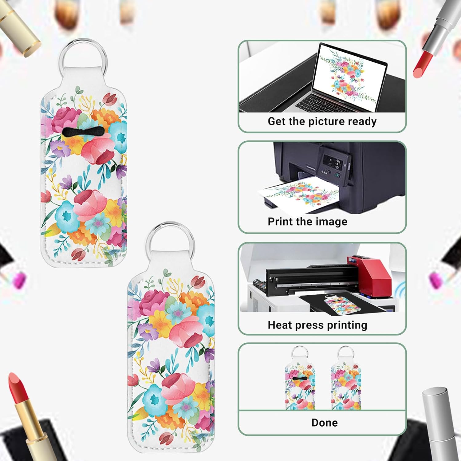 10 Pcs Sublimation Lipstick Ho - Puzzle Blank White บทวิจารณ์และราคา