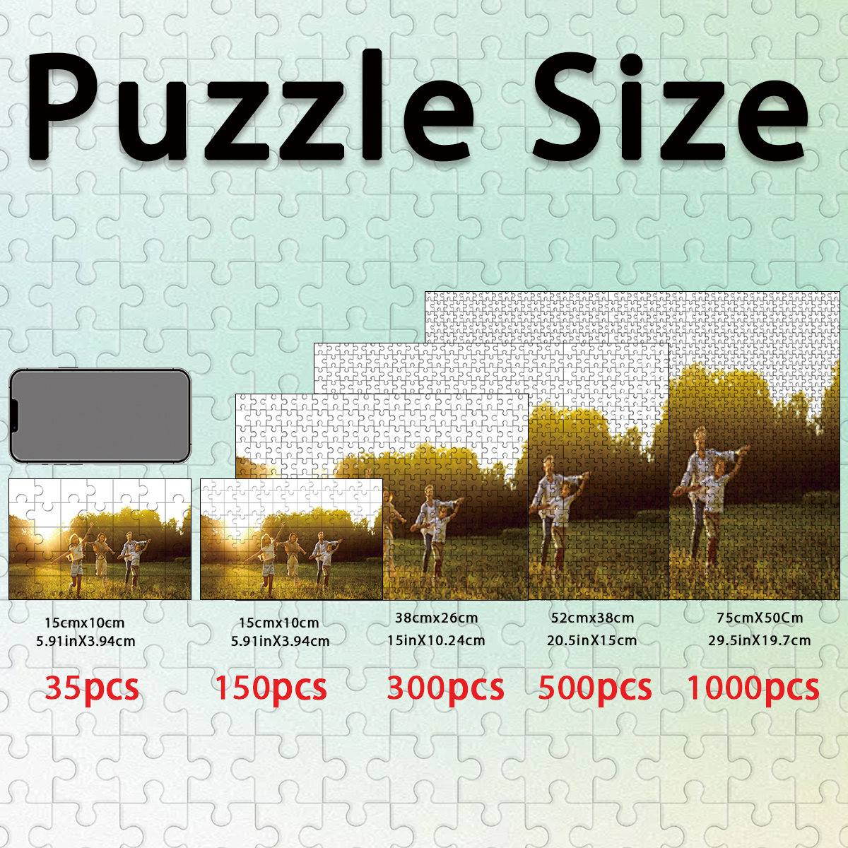 1pc Custom Photo Single Portra - Puzzle Blank White บทวิจารณ์และราคา