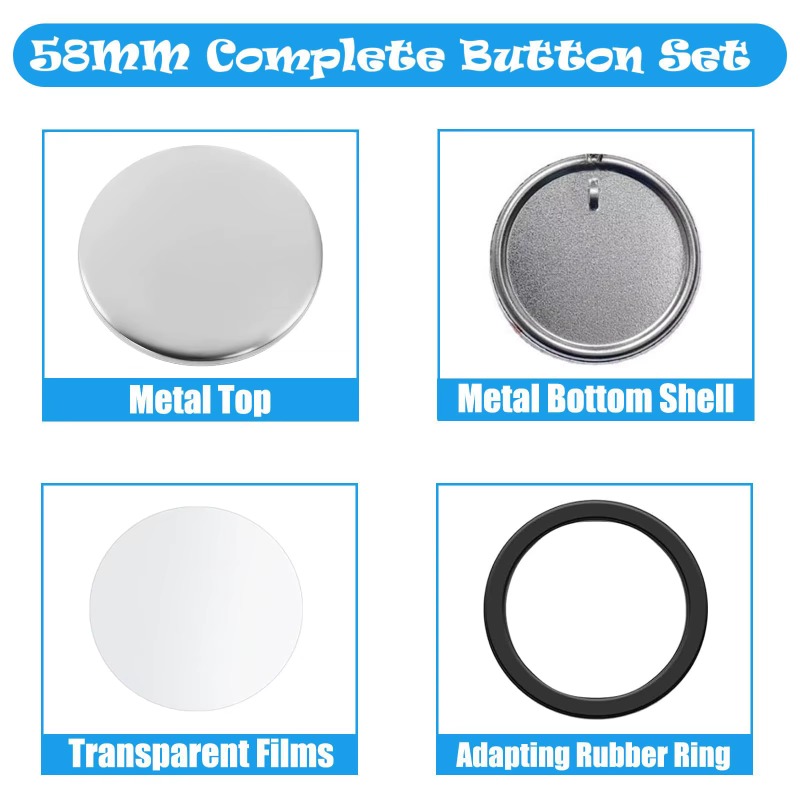 100 Sets 58 Mm/ 44 Mm Button M - Button Badge Blank บทวิจารณ์และราคา