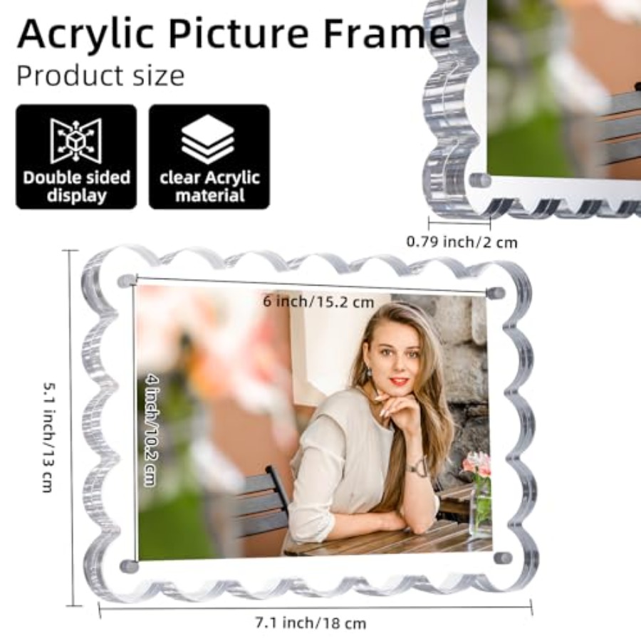 3 Pack Acrylic Picture Frame.  - Photo Acrylic Block บทวิจารณ์และราคา