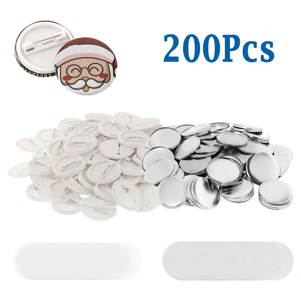 200pcs DIY Round Badge Making  - Button Badge Blank บทวิจารณ์และราคา