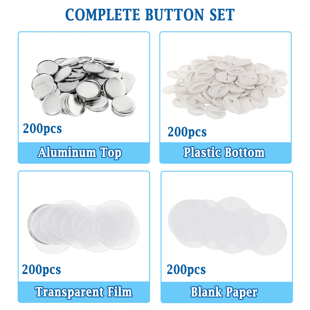 200pcs DIY Round Badge Making  - Button Badge Blank บทวิจารณ์และราคา