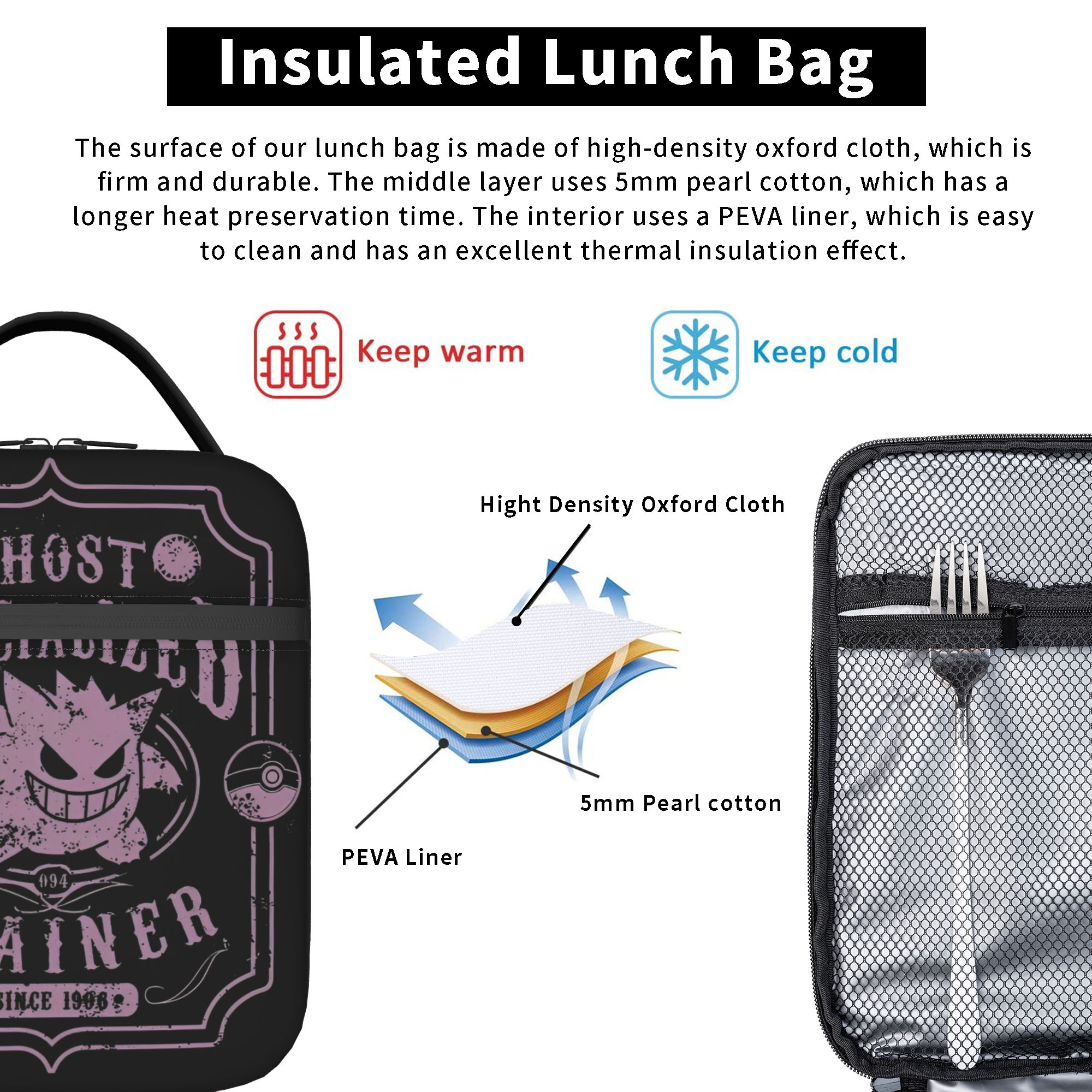 Gengar The Spooky Pokemon Insu - Tote Bag Sublimation บทวิจารณ์และราคา