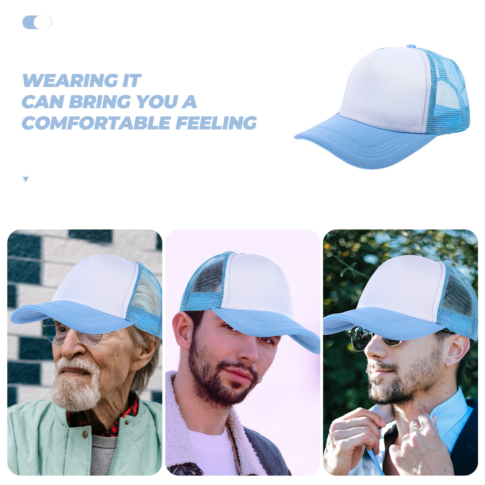 10Pcs Blank Baseball Hats Mesh - Hat Sublimation Blank บทวิจารณ์และราคา