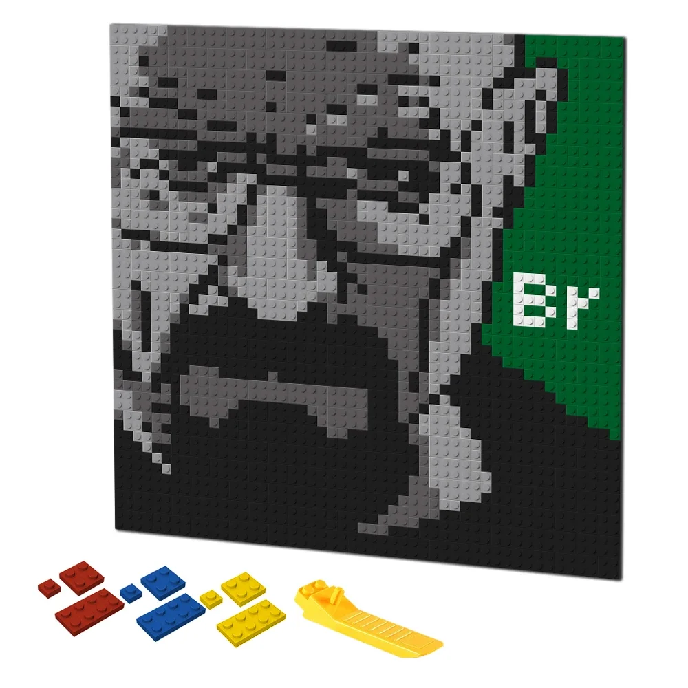 Retro Pixel Art Building Block - Puzzle Blank White บทวิจารณ์และราคา