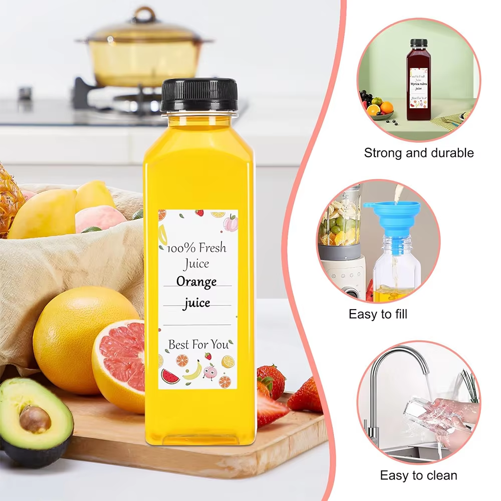 500ML Juice Bottles with Caps  - Water Bottle Blank บทวิจารณ์และราคา