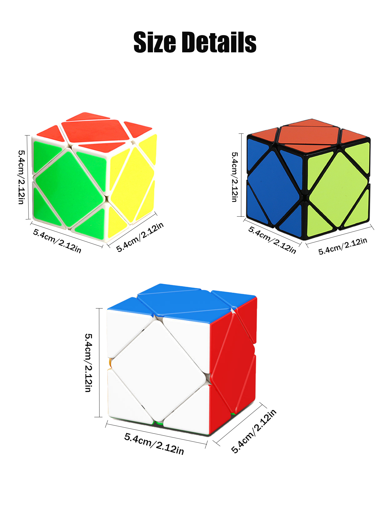 SENGSO Skewb Speed Cube Sticke - Puzzle Blank White บทวิจารณ์และราคา