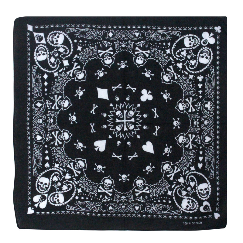 55cm White Black Red Skull Pok - Bandana Blank White บทวิจารณ์และราคา