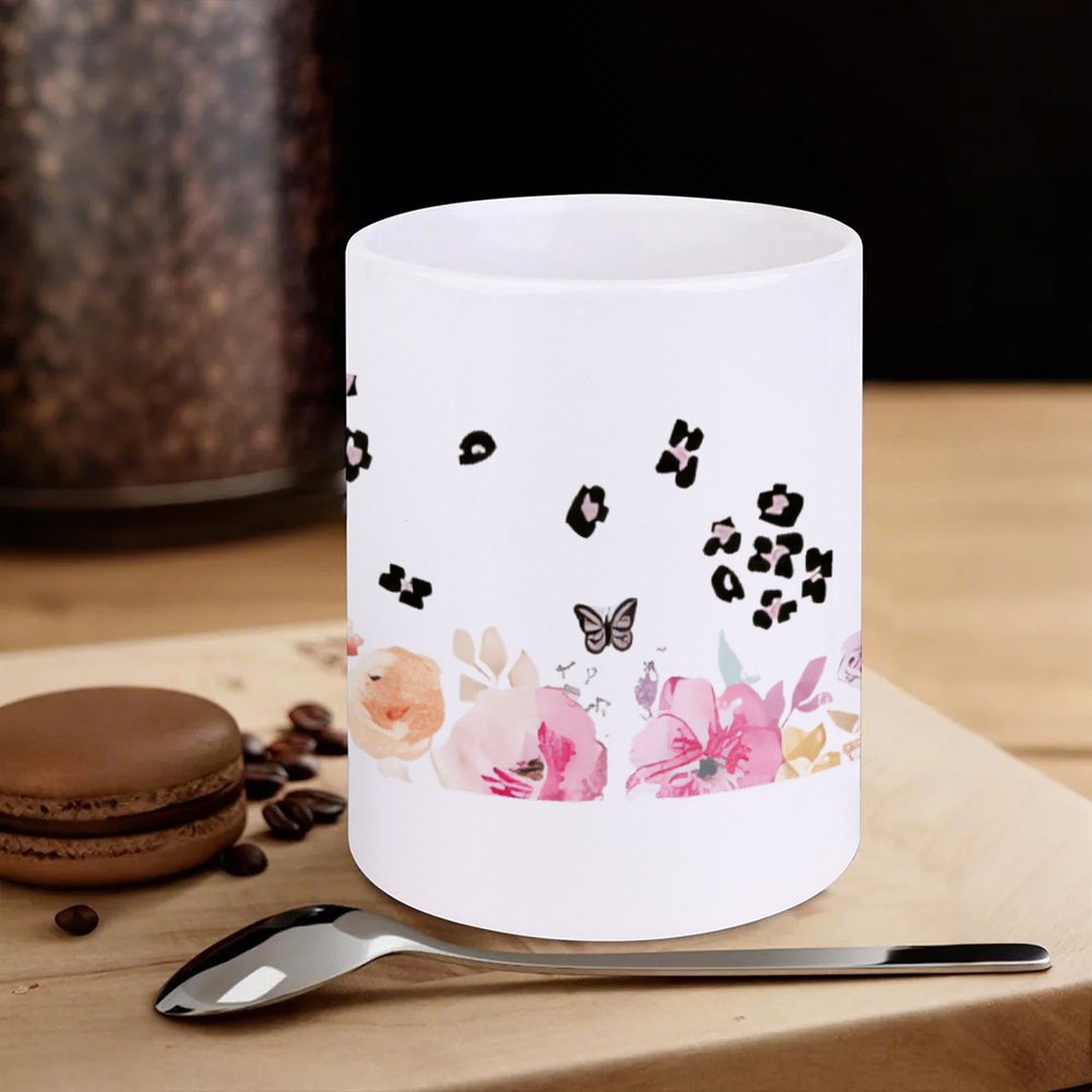 A Watercolor Painting Of Flowe - Sublimation Mug White บทวิจารณ์และราคา