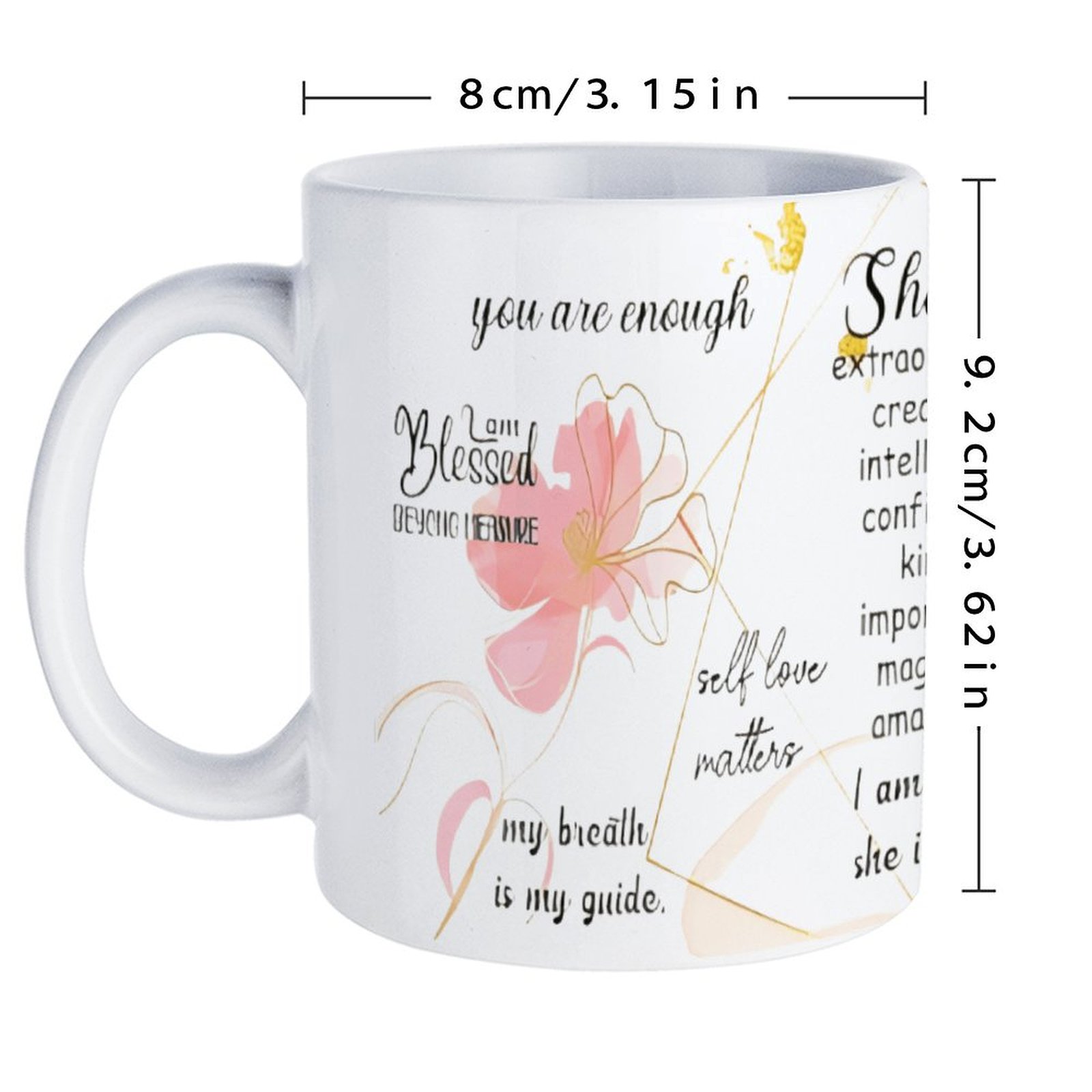 A Poster With A Quote About Sh - Sublimation Mug White บทวิจารณ์และราคา