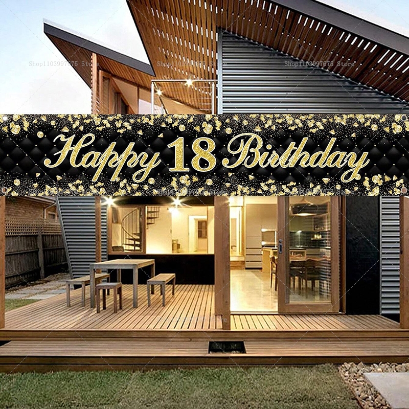 Happy 18th Birthday Banner Dec - Yard Sign Blank บทวิจารณ์และราคา