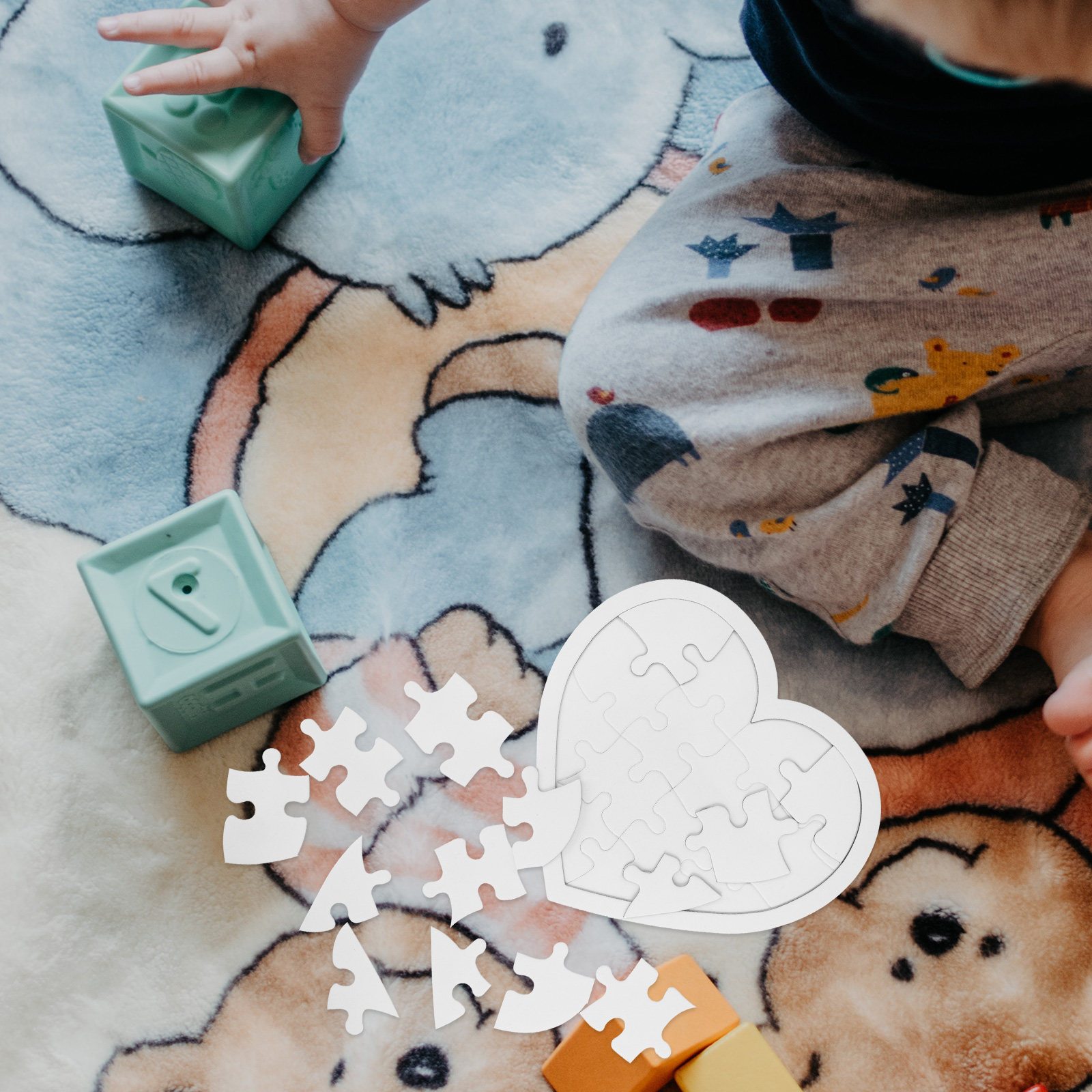 10Pcs Blank Kid DIY Puzzles Wh - Puzzle Blank White บทวิจารณ์และราคา