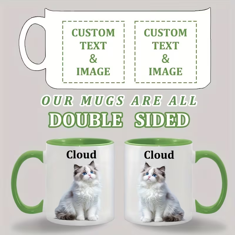 Custom Ceramic Mug Color Insid - Sublimation Mug White บทวิจารณ์และราคา