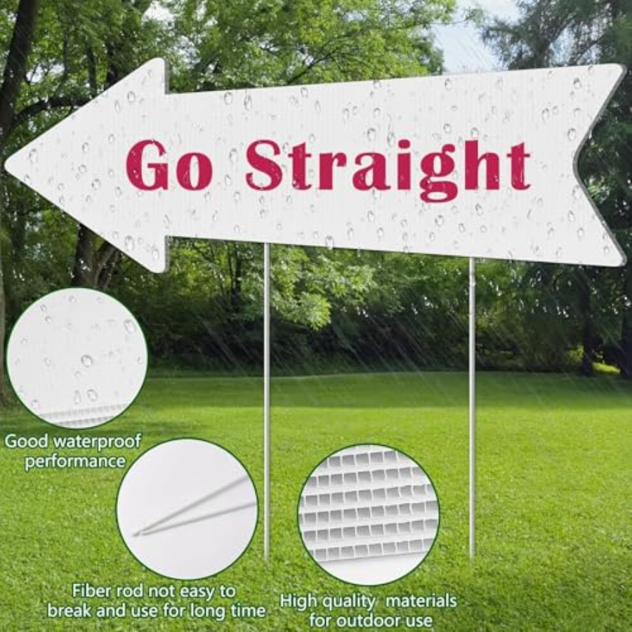 Blank-Arrow-Signs with Stakes  - Yard Sign Blank บทวิจารณ์และราคา