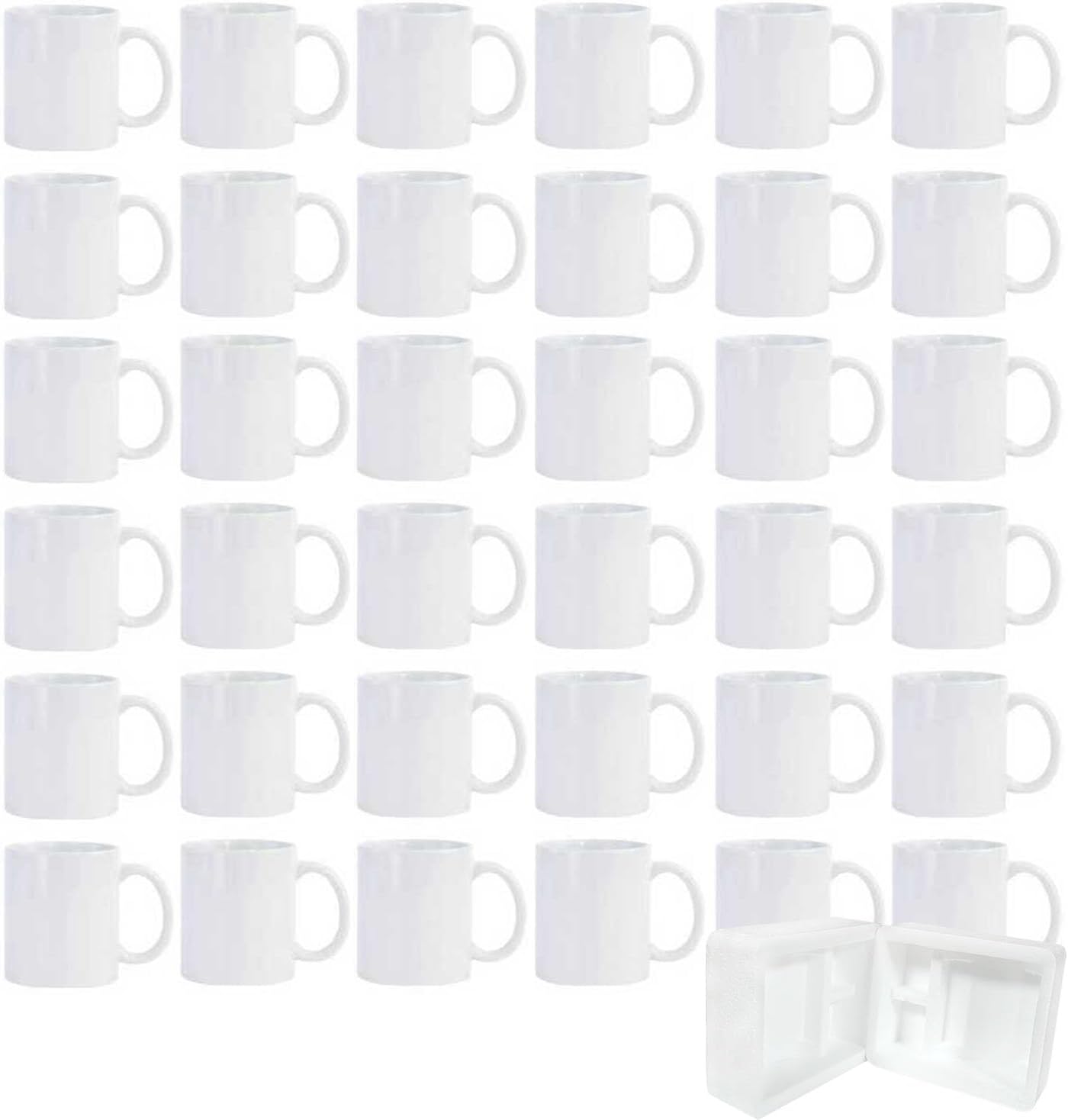 36pcs Sublimation Mugs 11oz Wh - Sublimation Mug White บทวิจารณ์และราคา