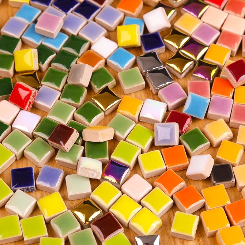 100g DIY Ceramic Mosaic Tiles  - Ceramic Tile Blank บทวิจารณ์และราคา