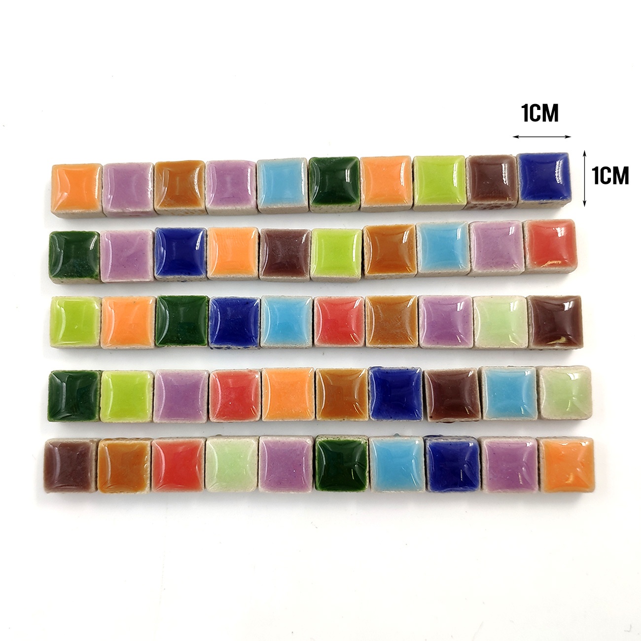 100g DIY Ceramic Mosaic Tiles  - Ceramic Tile Blank บทวิจารณ์และราคา