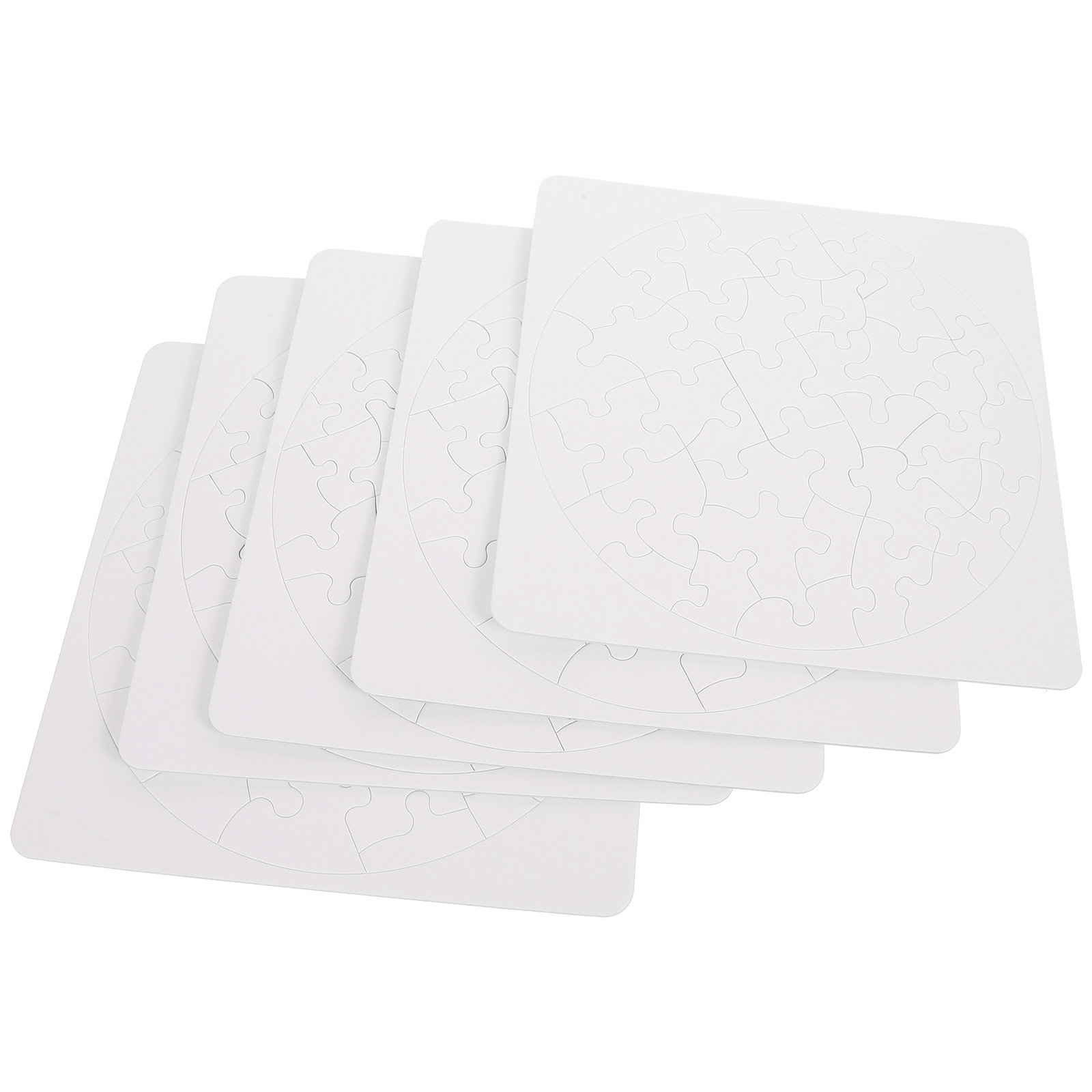 5 Sets Puzzle Sublimation Puzz - Puzzle Blank White บทวิจารณ์และราคา