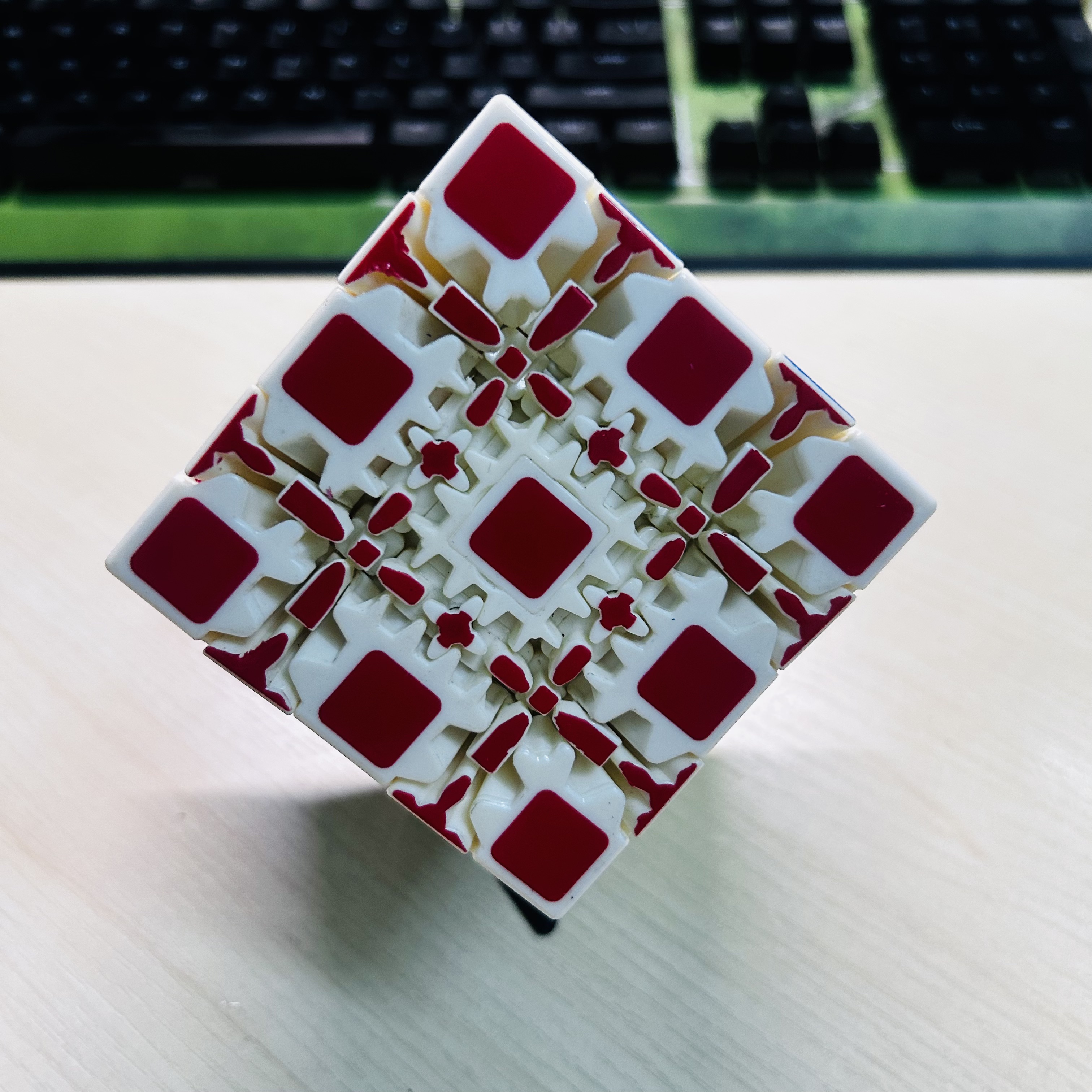 Collection Cube 5x5 Gear Cube  - Puzzle Blank White บทวิจารณ์และราคา
