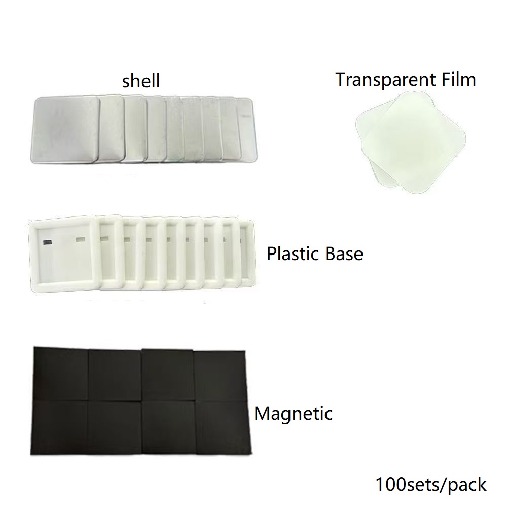 100pcs 50*50mm 2inch Square ma - Button Badge Blank บทวิจารณ์และราคา