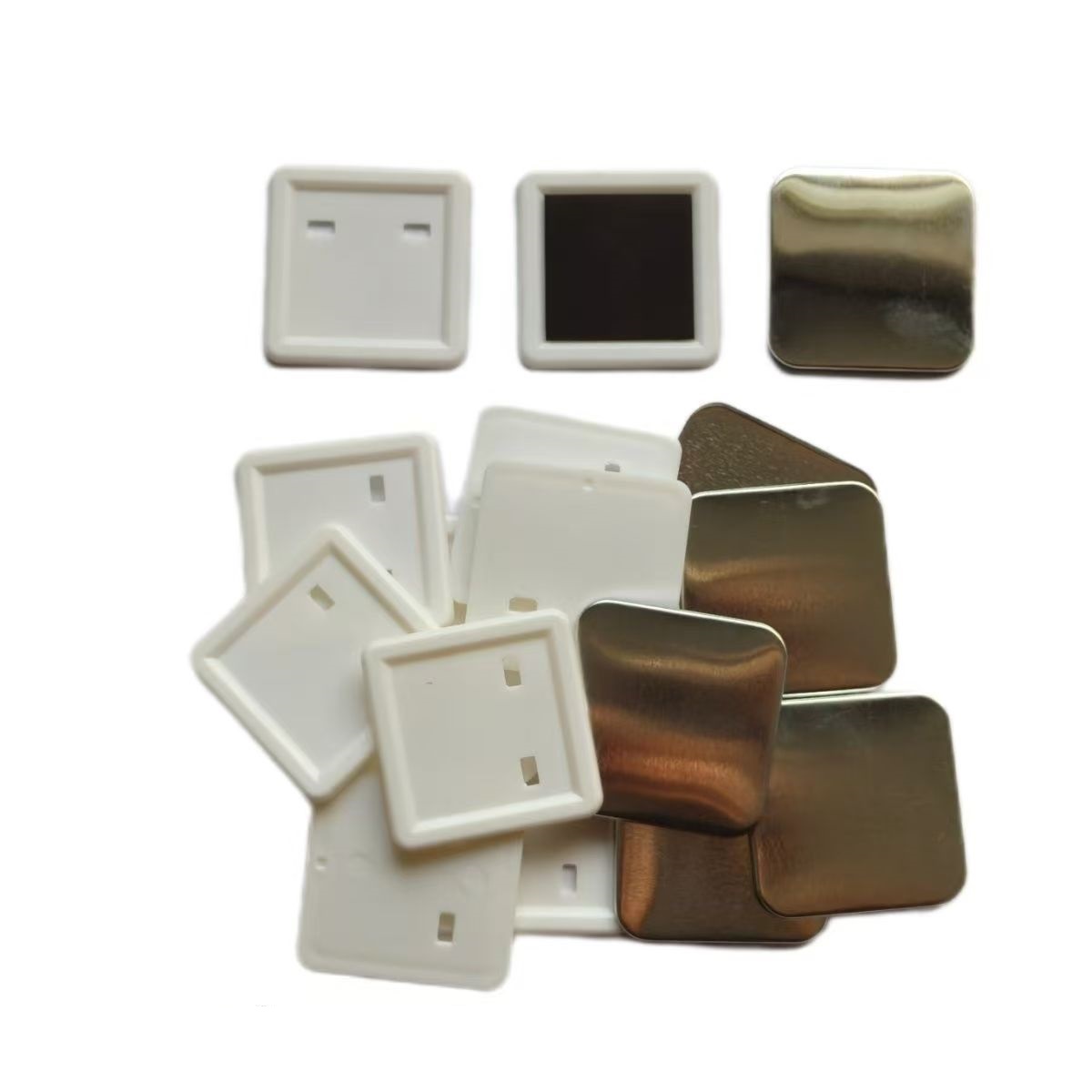 100pcs 50*50mm 2inch Square ma - Button Badge Blank บทวิจารณ์และราคา